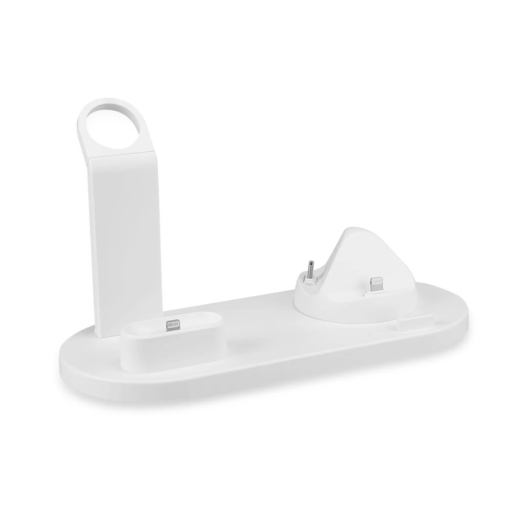 HEYPOD 3 в 1 зарядная док-станция держатель для iPhone X XR 11 8 Plus Airpods USB Беспроводная зарядная станция база для Apple Watch 4/3/2/1