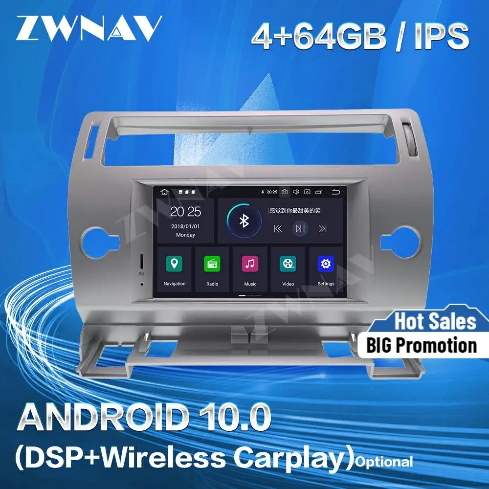 Carplay для Citroen C4 четыре Triumph 2004-2009 2010 2011 2012 Android плеер Автомобильный GPS аудио стерео