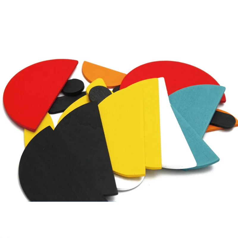 Пазлы Монтессори в виде животных деревянные игрушки детская развивающая игрушка