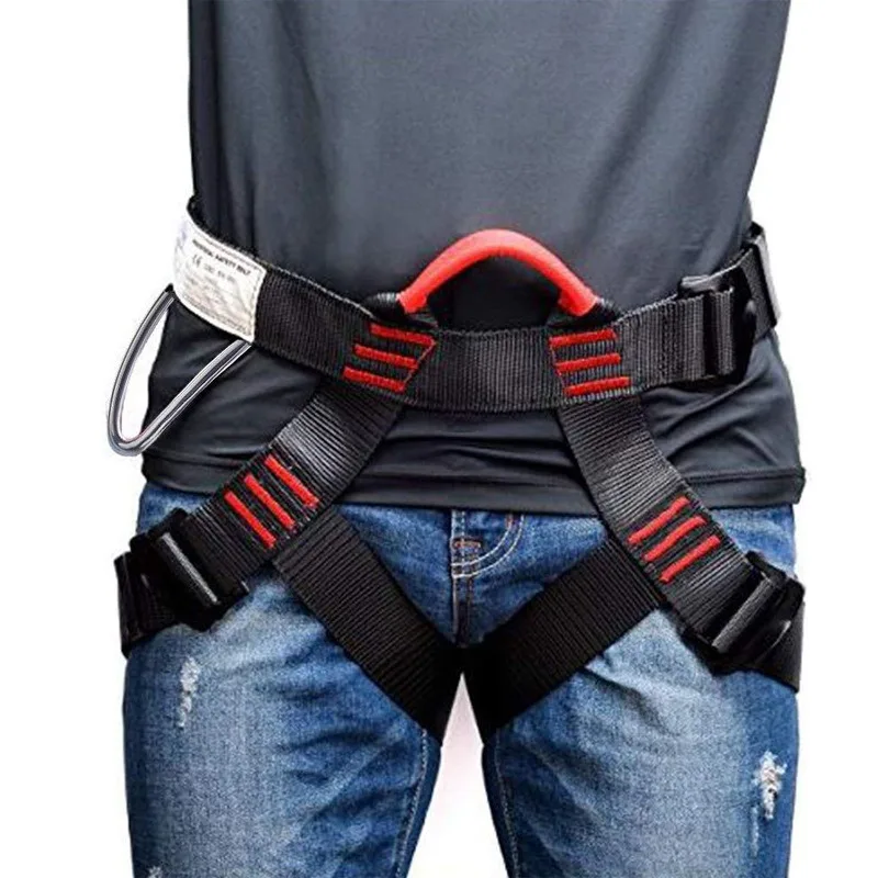 Fall Safety Belt for Outdoor Mountain Climbing Working Aloft Rock Harness Adjustable Half Body Protection | Спорт и развлечения