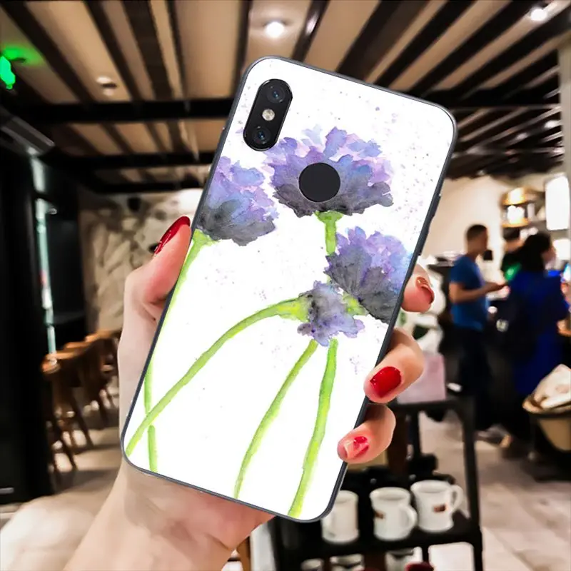 MaiYaCa акварельный цветок Одуванчик Лаванда Фиолетовый чехол для телефона Xiaomi Redmi8