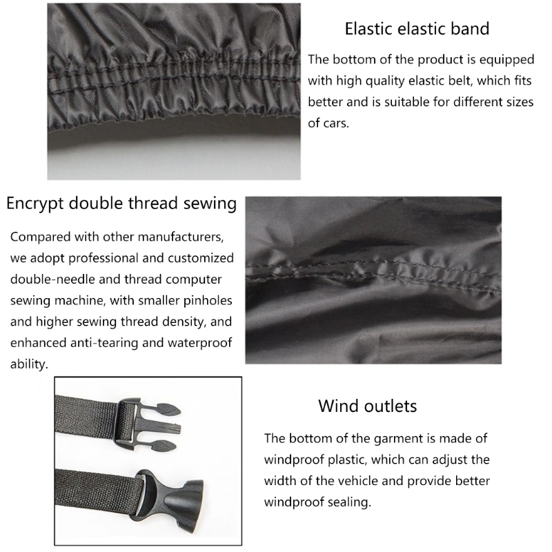 

Outdoor Bike Cover MTB Road Bicycle Protector Case Protective Gear Dustproof Waterproof UV Protection Shelter with Lock Hole