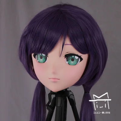 

(LiLi Mask-46) Sweet Girl Resin Head Mask Kigurumi Cosplay Japanese Role Play Anime Silicone Kigurumi Mask Crossdresser Doll