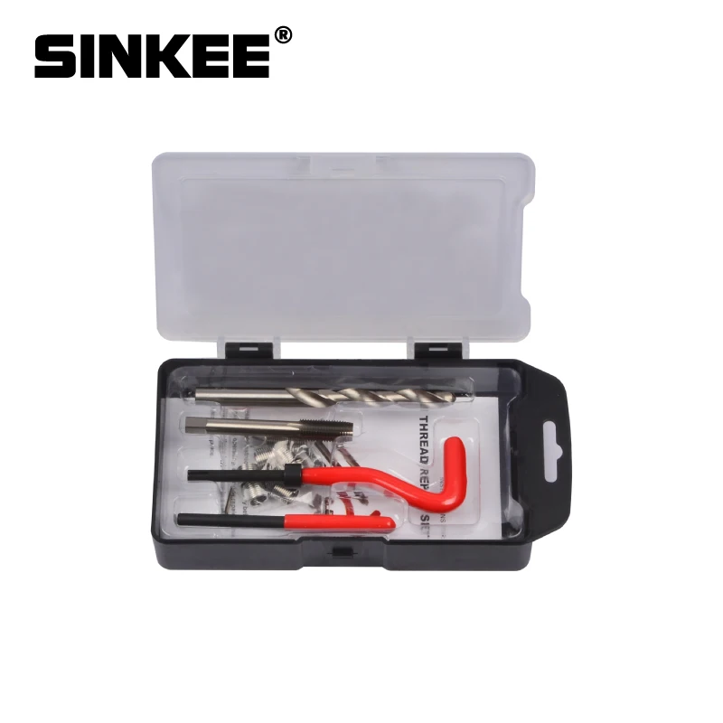 7 видов откатных резьбовых вставок установочный комплект ремонтный инструмент