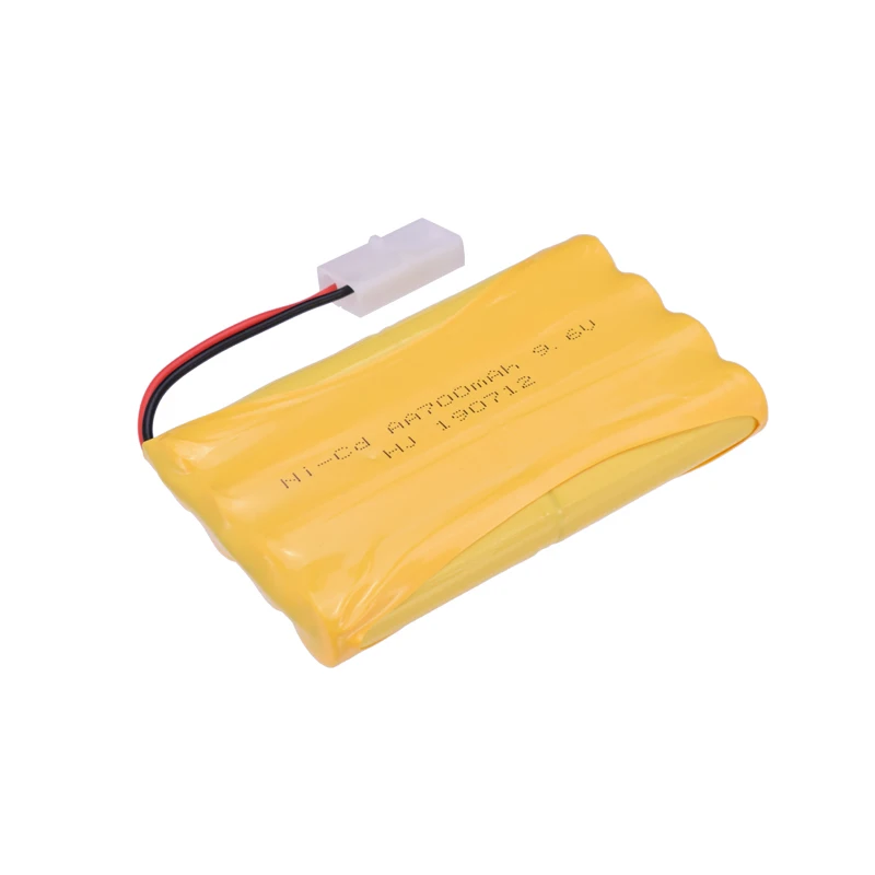 

2pcs 9.6V 700mAh Ni-Cd AA Battery Pack Rechargeable For RC Car Toys KET-2P Plug