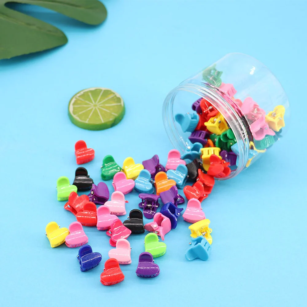 

20/50/100pcs Butterfly Hair Clips Mixed Color Mini Hair Claws Barrettes Clamps Jaw Headwear Hair Styling Accessories Beauty Tool