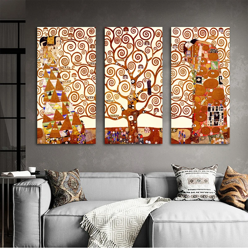 RELIABLI искусство Древо жизни Густав Климт картины на холсте Печать стене для