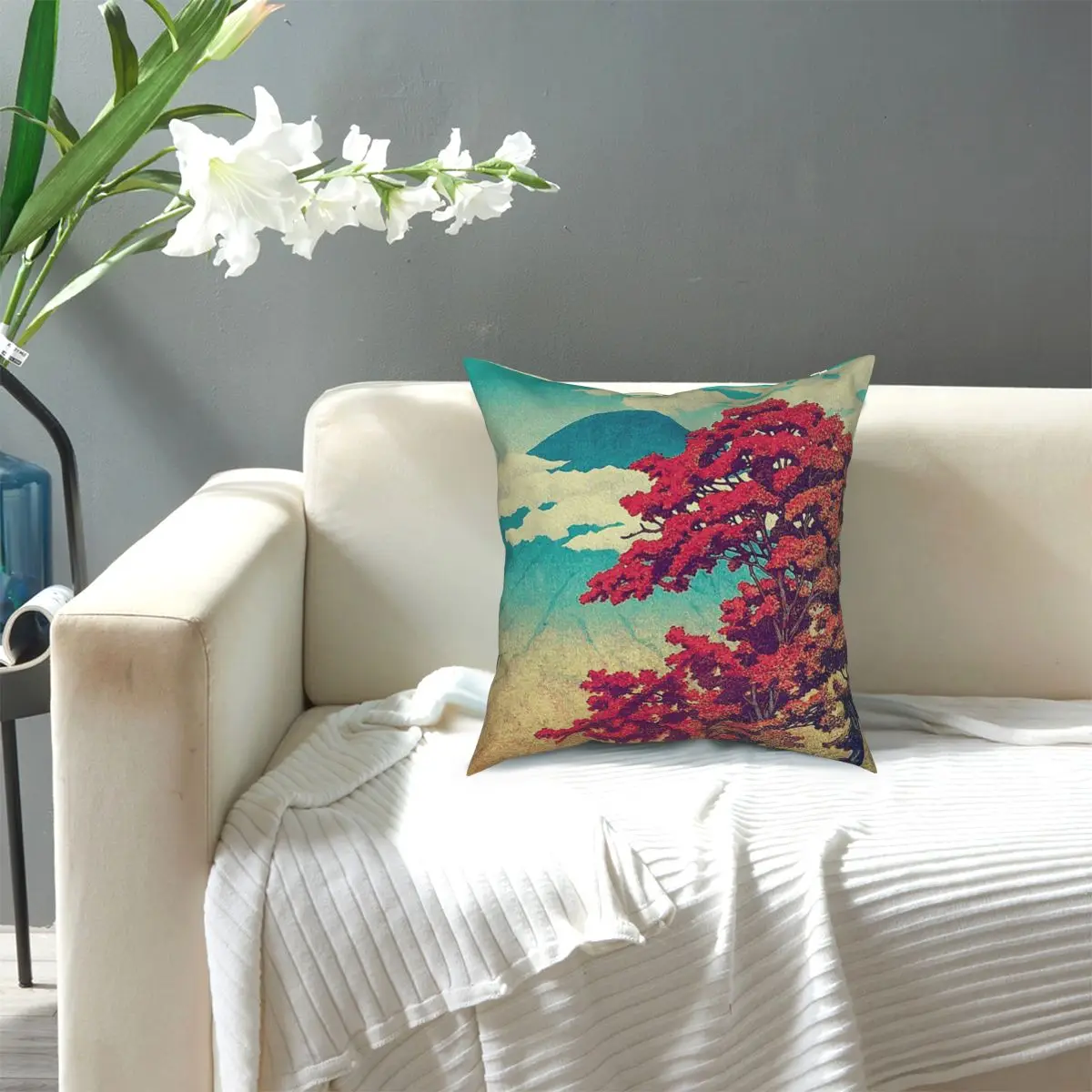 

The New Year In Hisseii Pillowcase Printing Polyester Cushion Cover Gift Pillow Case Cover Home Zippered 45*45cm Cushion Covers