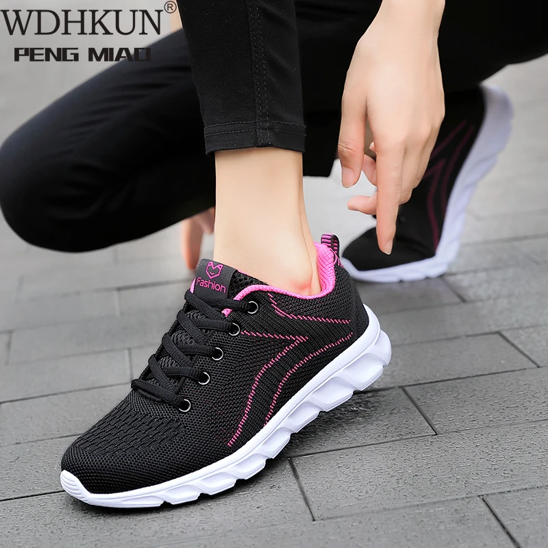 

Кроссовки женские из сетчатого материала, Вулканизированная массивная подошва, дышащие прогулочные, Повседневная модная обувь, белые