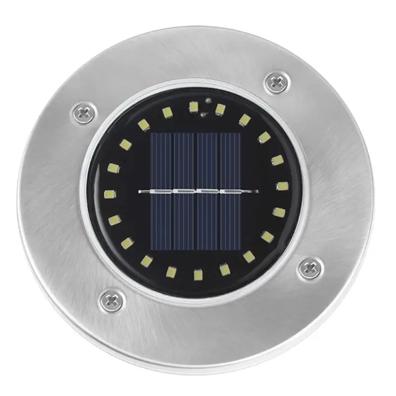 VKTECH 1/4 шт. 20LED Солнечный Скрытая лампа IP65 Водонепроницаемый дорожный огни Открытый Сад Путь декор для подземных ламп освещения тротуара