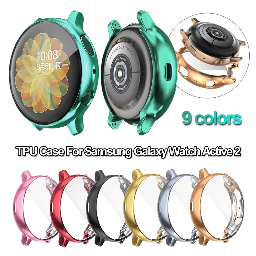 Ультратонкий защитный чехол из ТПУ с гальваническим покрытием для часов полная