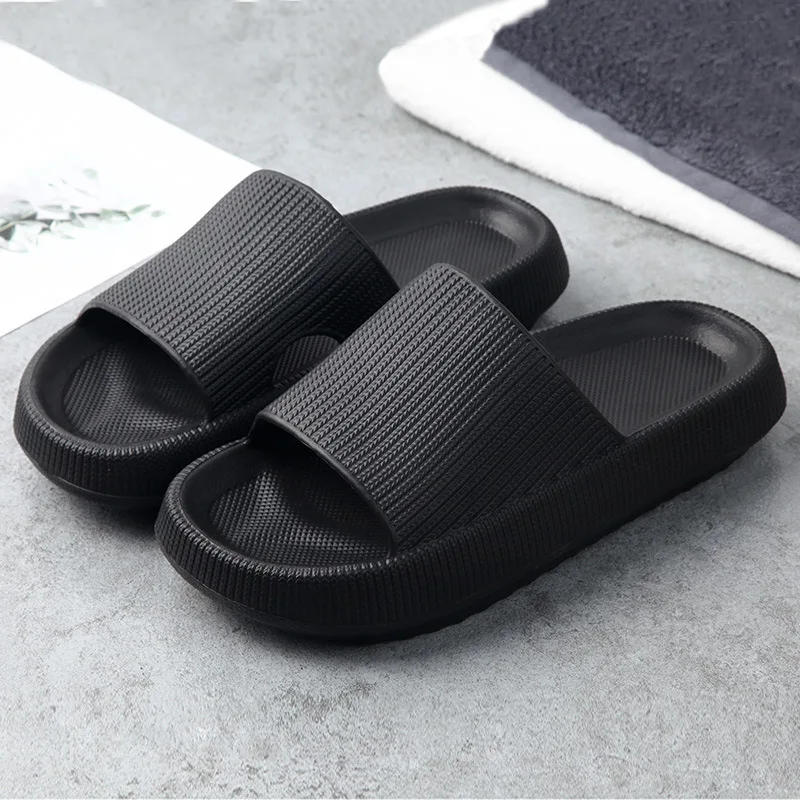 

Women Thick Platform Slippers Indoor Bathroom Slipper Soft Eva Anti-Slip Couples Home Floor Slides Ladies Summer Shoes