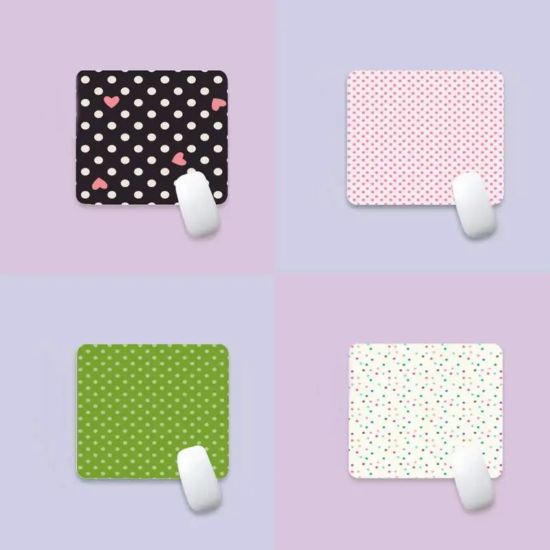 

Cute Dots Colorful Laptop Gaming Mice Mousepad Edge Native Rubber Special Game Mouse Pad Polyethylene Table Mat Non Slip