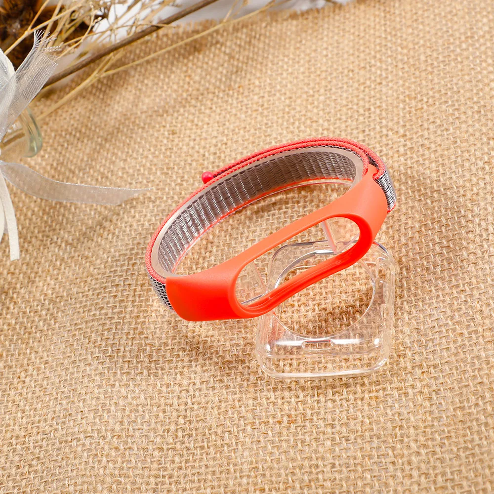 Pulseira mi band 4 ремешок для xiaomi mi band 4 3 спортивный нейлоновый ремешок для часов дышащий браслет ремешок для часов Смарт часы аксессуары 4