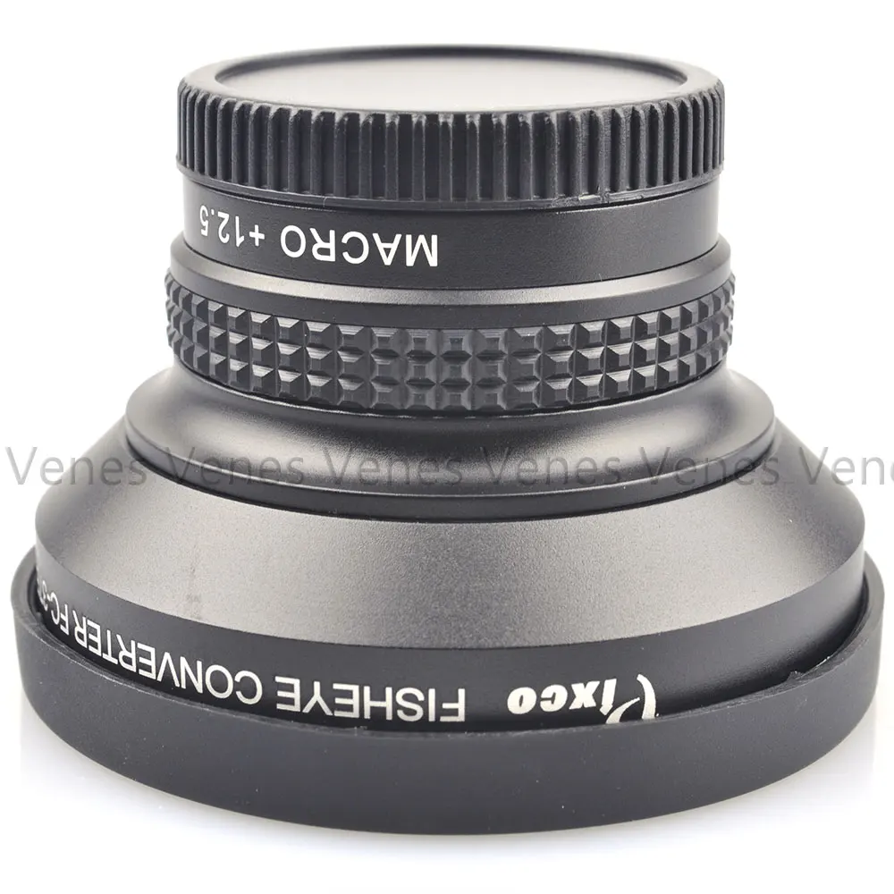 Подарок! 37 мм 0 25x Супер Макро широкоугольный объектив рыбий глаз для Canon Fuji FX NIKON
