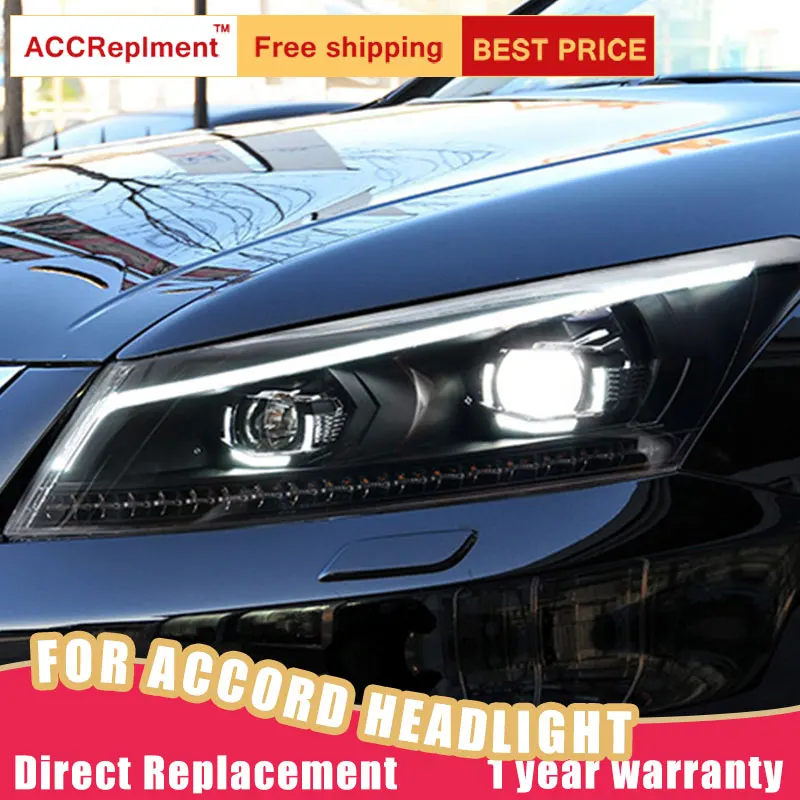 2 шт. светодиодный ные фары для Honda Accord 2008-2012 Светодиодный Автомобильные