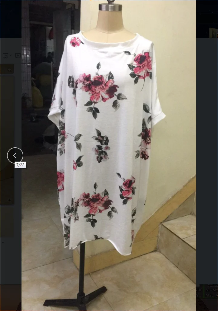 

Women's Floral Tops Linen Blouse Short Sleeve Round Neck Print Shirts Summer Tunics