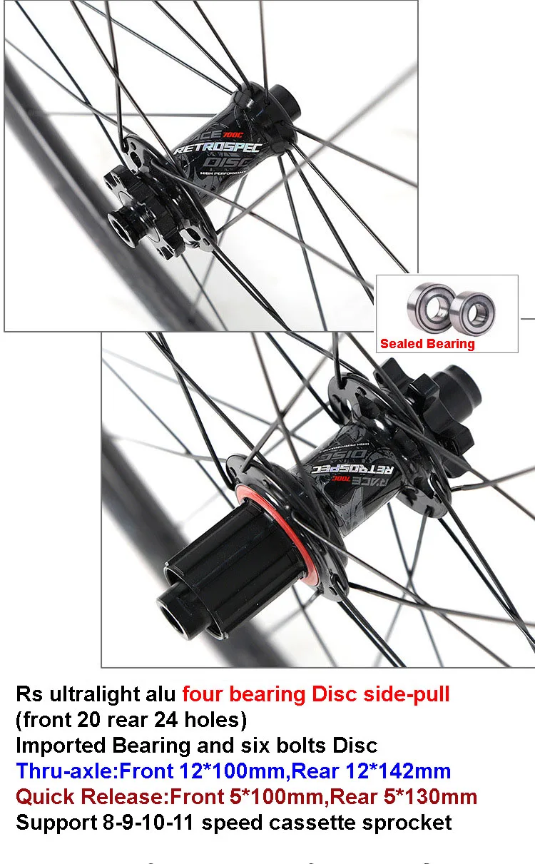 Twitter RS R40BCD 700C шоссейная велосипедная карбоновая колесная пара 12K Twill дисковый