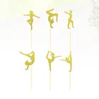 24 шт., топперы для тортов, тематика фитнеса, топперы для кексов, десерты для торта, предметы для гимнастивечерние Детские части для дня рождения