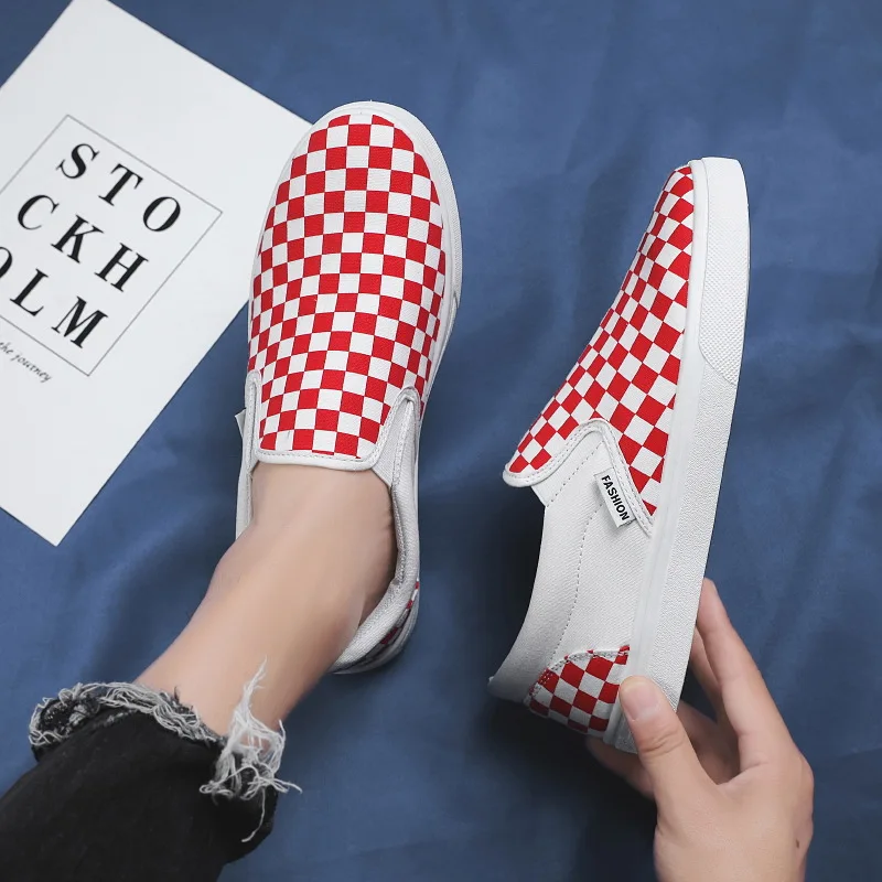 Мужская обувь кроссовки дышащие мужские парусиновые туфли-MINPAISS-низкие