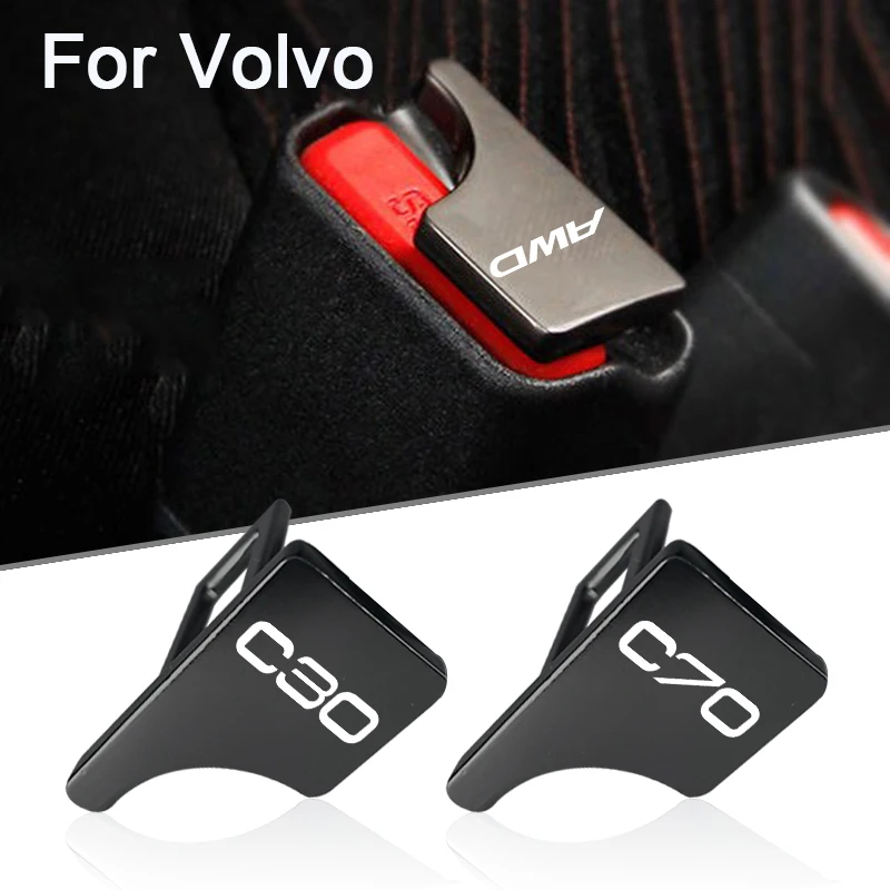 

2pcs Car seat buckled for Volvo xc60 s60 v40 v50 v60 s80 s40 c30 awd c70 s40 s60 s80 s90 t6 v70 v90 xc40 xc70 xc90