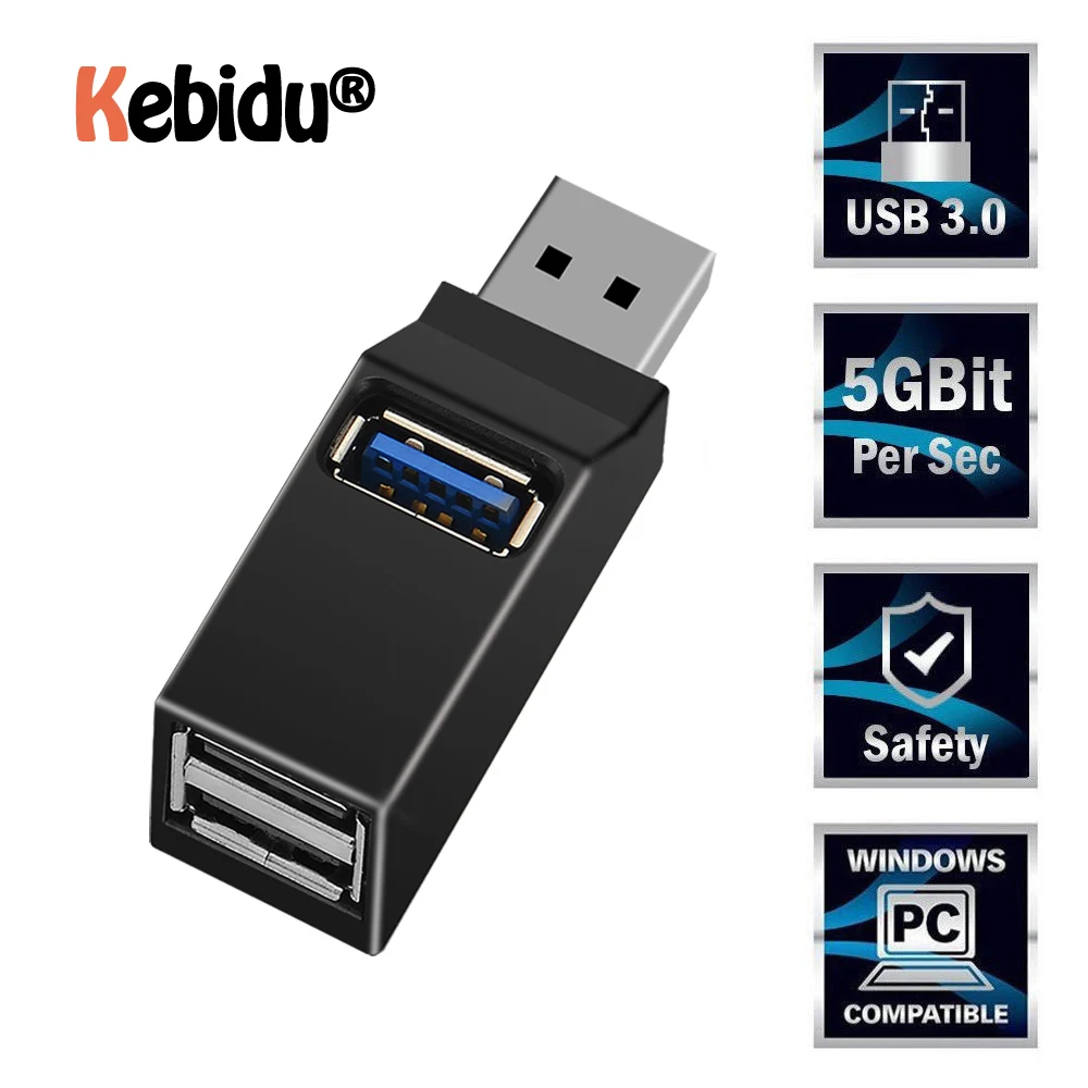 Мини концентратор с 3 портами USB 0 высокоскоростной разветвитель для передачи