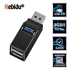 Мини-концентратор с 3 портами USB 3,0, высокоскоростной разветвитель для передачи данных, адаптер для MacBook Pro, ПК, ноутбука, универсальный usb-хаб