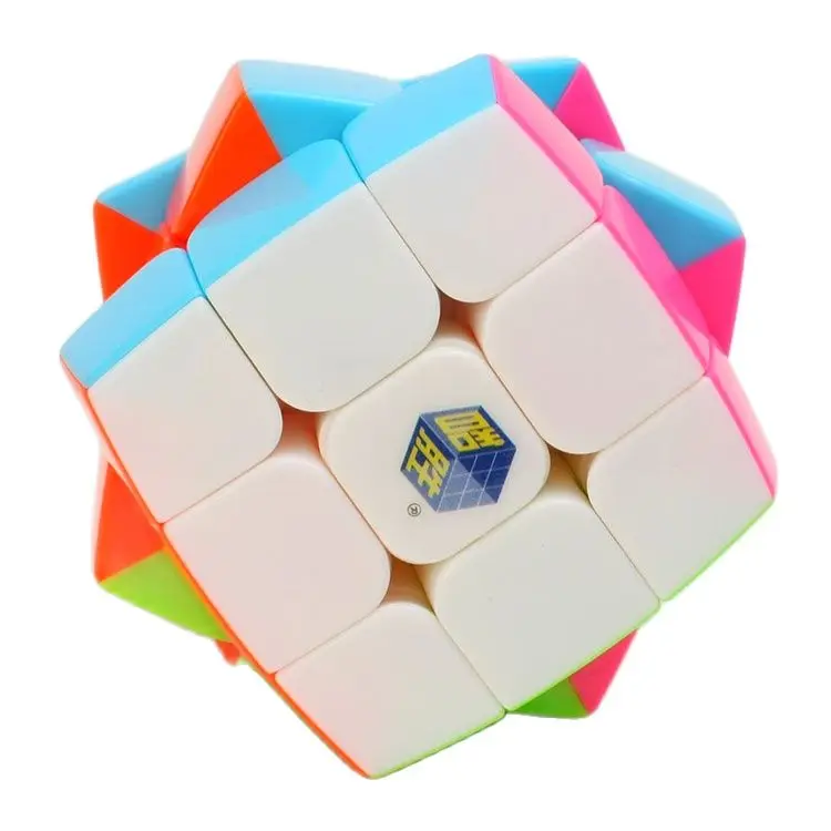 Фото Yuxin Pillowed 3x3x3 Cube Magic Puzzle Stickless Pink Magic Cube 3x3 Speed Cubo Magico Zhisheng Профессиональные развивающие игрушки №3