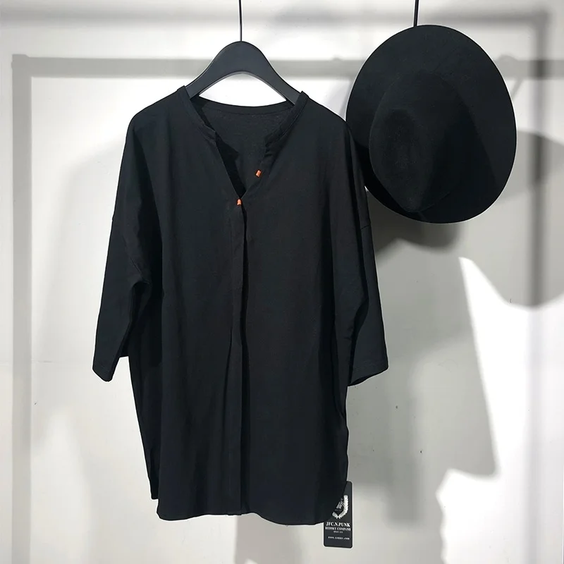 

Мужская Повседневная футболка seak, хлопковые топы в готическом стиле, Мужская одежда, уличные топы, футболки, летняя мужская черная футболка ...