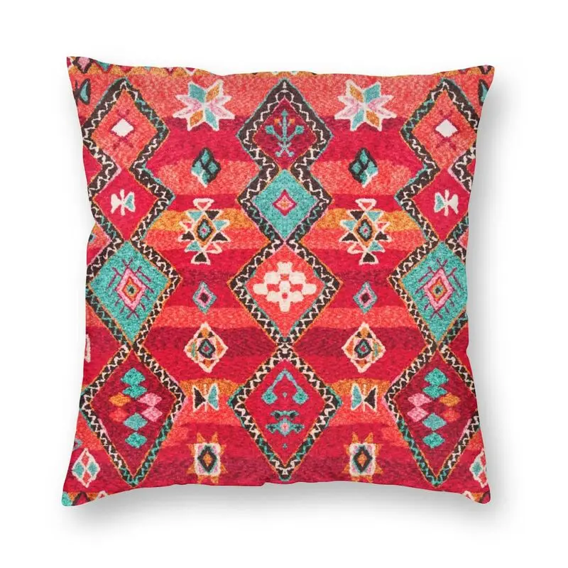 Крутая красная Восточная наследия берберская цветная Марокканская квадратная