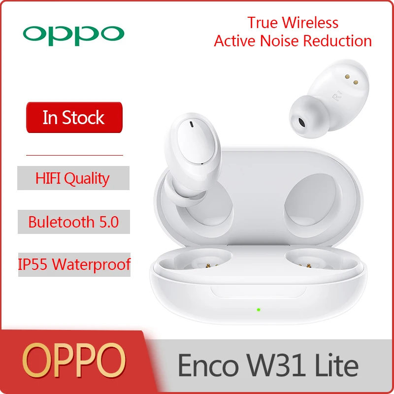 

TWS-наушники OPPO Enco W31 Lite с поддержкой Bluetooth и защитой от пыли