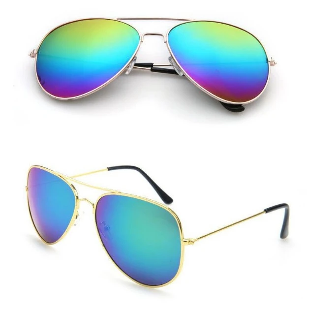 Солнцезащитные очки прозрачные линзы Для женщин мужчин унисекс металлические