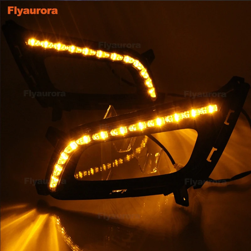 Стайлинг автомобиля светодиодные противотуманные фары Дневные ходосветильник