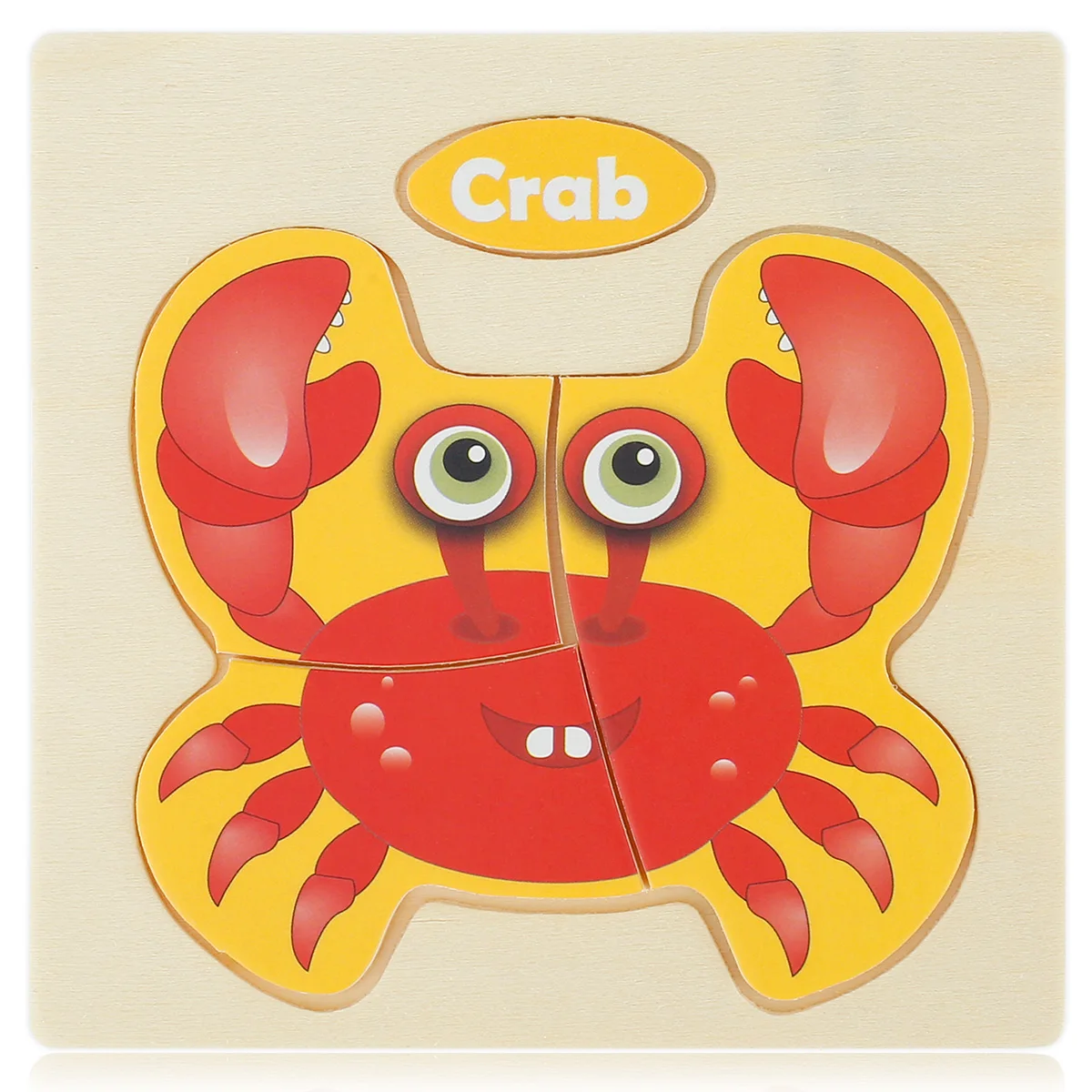 

Wooden Animal Jigsaw Puzzles Cartoon Animal Pattern Puzzles Toy Toddler Learning Educational Toys Handcrafted Children's Early
