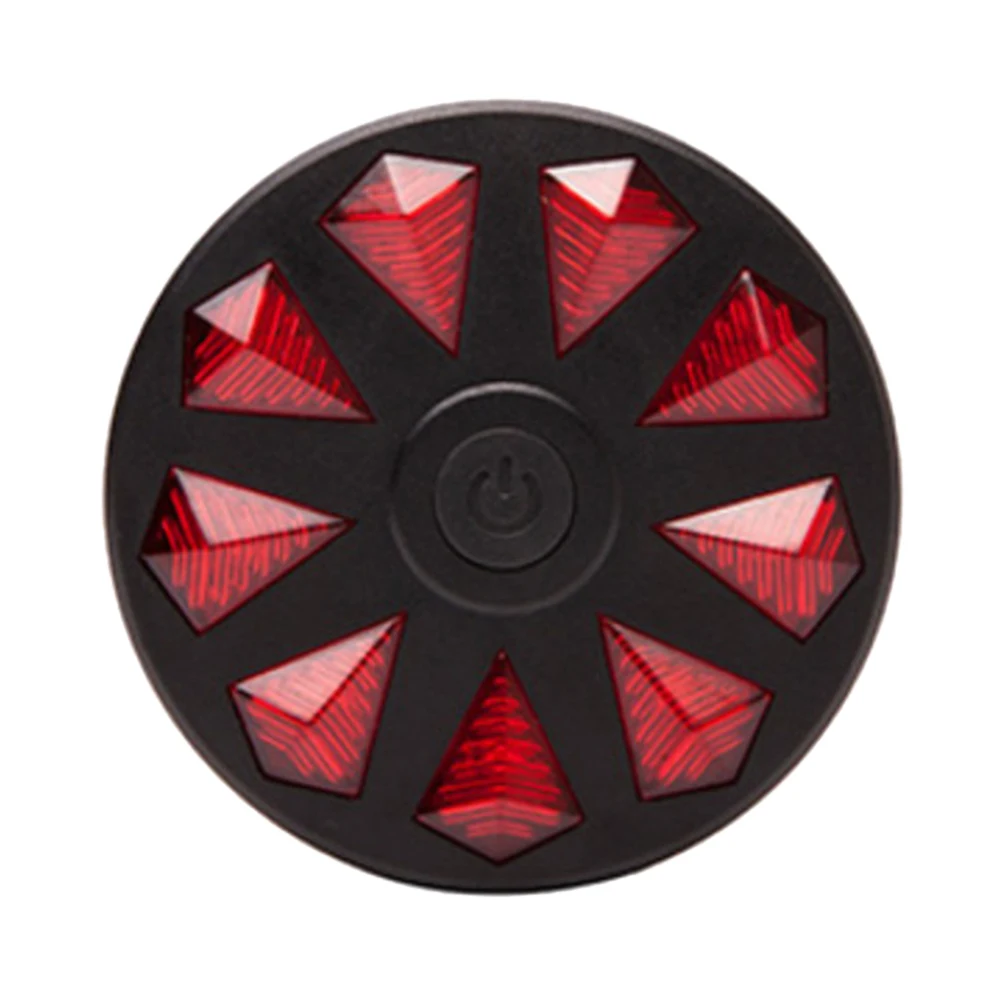 Велосипедная задняя фара Предупреждение USB Перезаряжаемый велосипедный фонарь