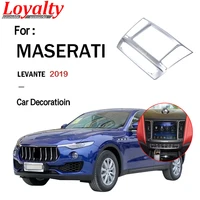 loyalty for maserati levante 2019 interior navigation map gps panel trim frame cover abs matter silver auto styling