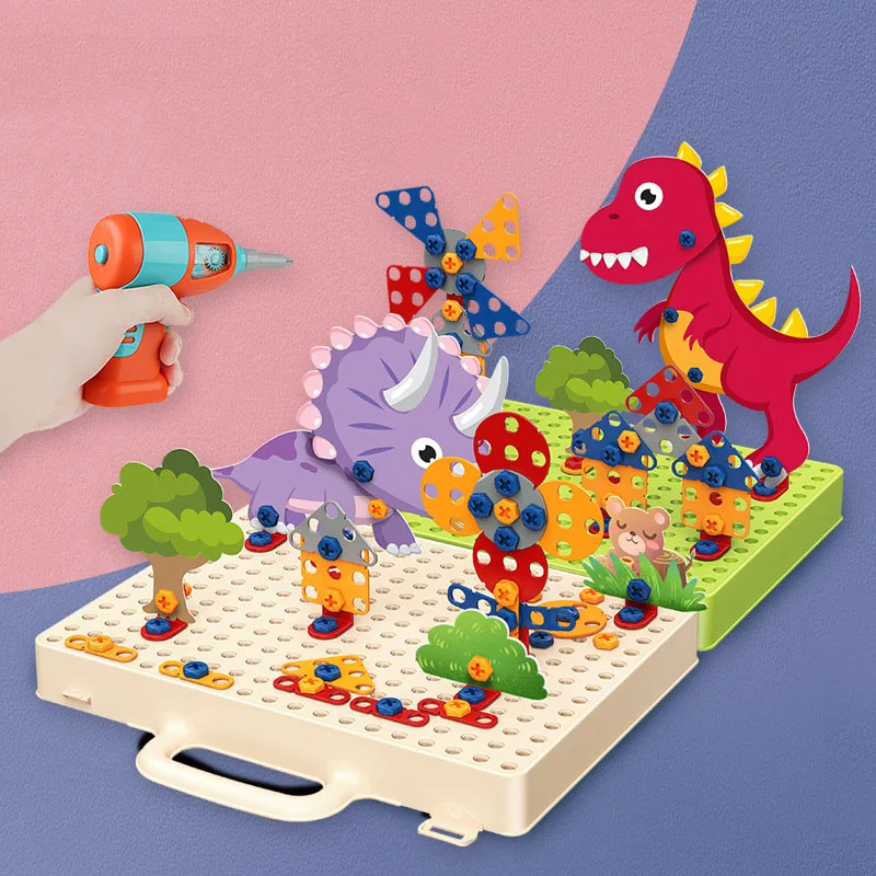 

Детские развивающие игрушки, электрическая дрель, разборка, винтовой Пазл «сделай сам», винтовой ящик для инструментов, тренировочный пода...