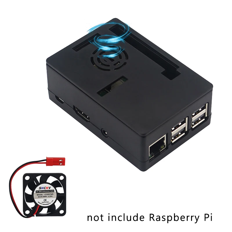 Raspberry Pi 3 Model B + чехол черный корпус из АБС пластика для сенсорного экрана 5 дюйма