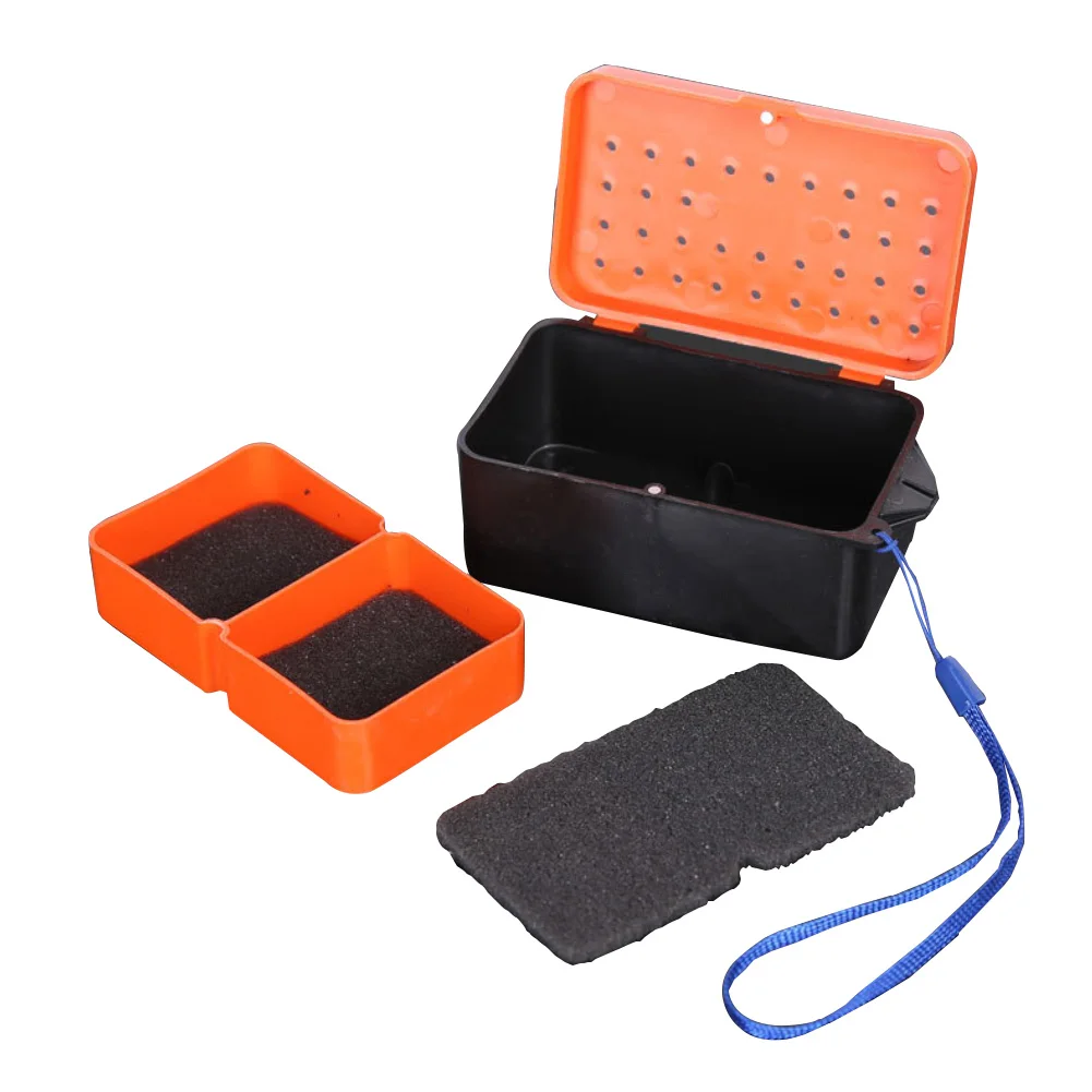 Многофункциональный 2 отделения рыболовный ящик Пластик червь земляной приманка