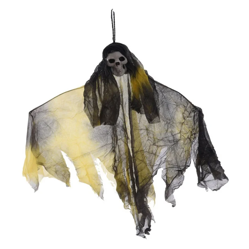 Хэллоуин висящий призрак со звуком и красным светом реквизит Праздничное