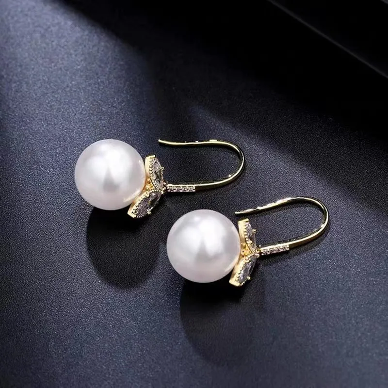 Роскошсветильник кие серьги с микроинкрустацией из циркона Премиум текстура