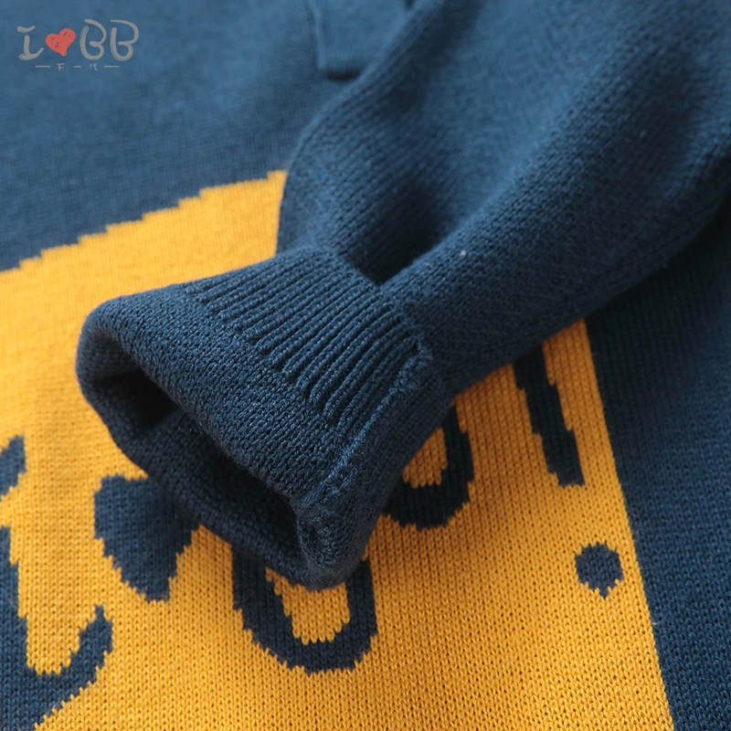 Детский свитер топ с длинными рукавами зимние теплые детские вещи футболка для