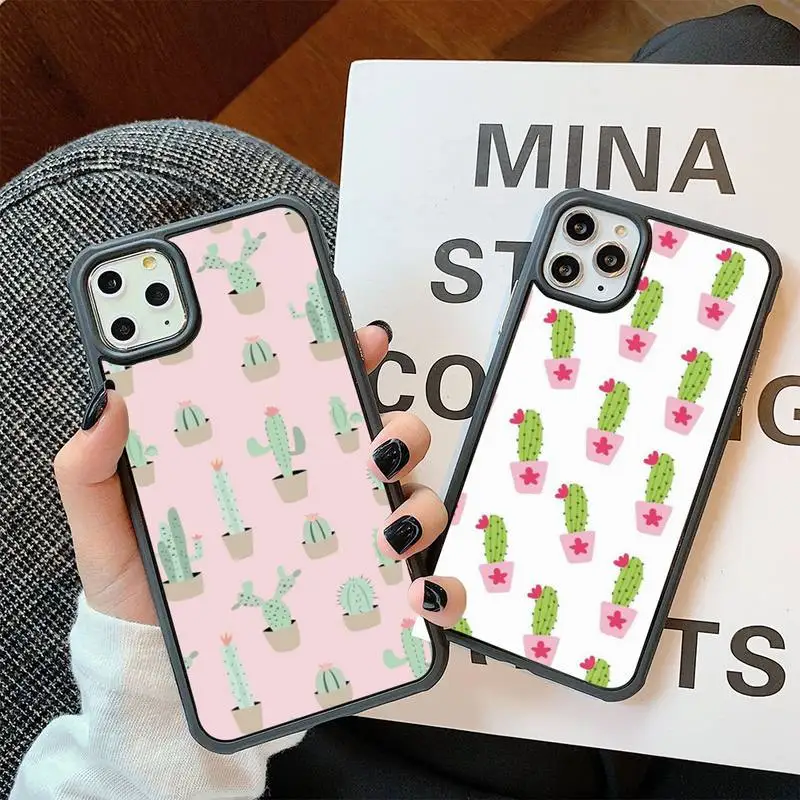 Противоударная заданяя кактус все карты чехол для телефона Samsung S7 S8 S9 S10 S20ULTRA плюс