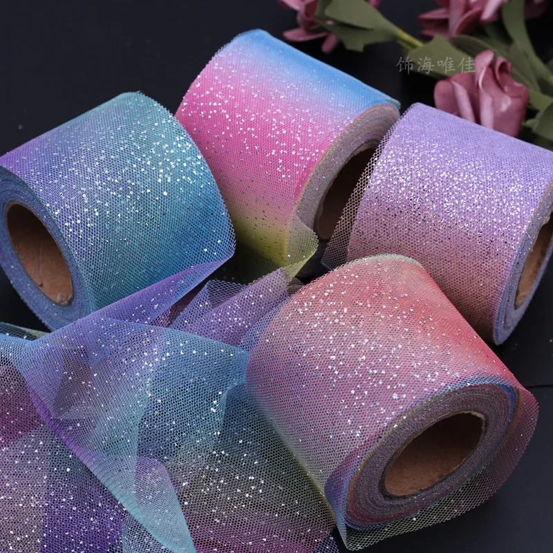 25 ярдов/рулон тюль из органзы 6 см | Дом и сад