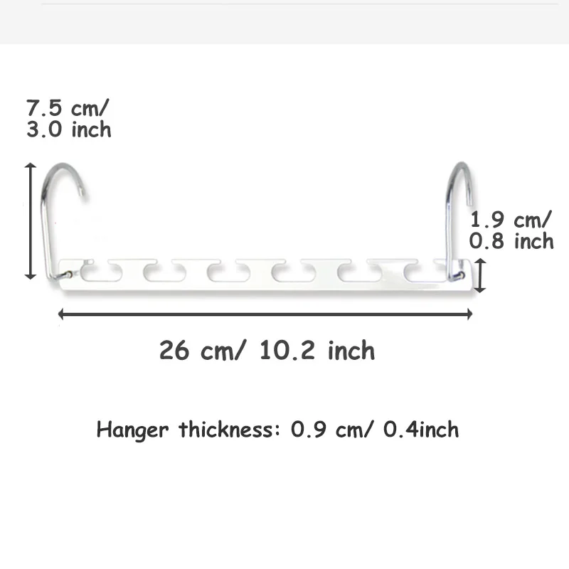 Многофункциональные металлические вешалки с 6 отверстиями шкаф для одежды