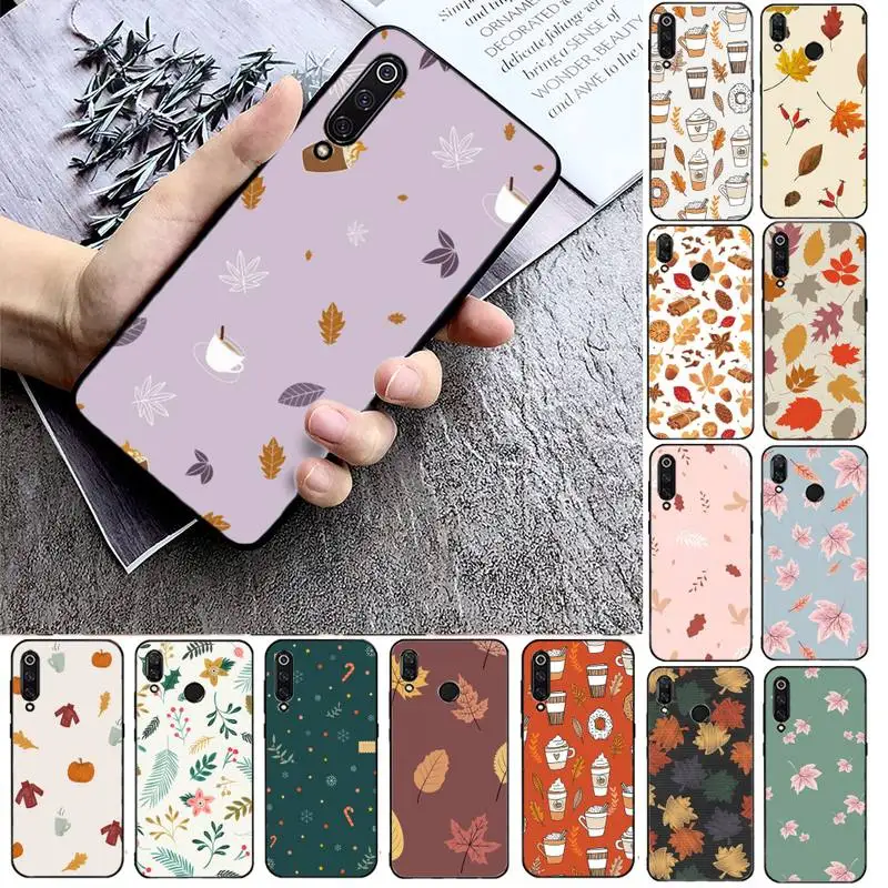 

FHNBLJ Autumn maple leaves Phone Case Phone Case For Xiaomi mi9 mi8 F1 9SE 10lite note10lite Mi8lite Back Coque xiaomimi5x