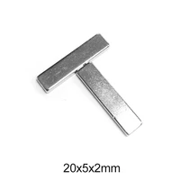 20500pcs 20x5x2 mm block super strong magnetic magnets 20mm5mm2mm permanent neodymium rectangular magnet 2052 mm 20x5x2mm