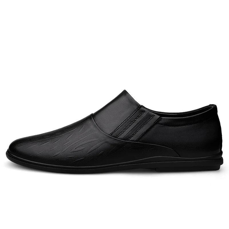 Мужские лоферы Слипоны Мужская кожаная обувь Водонепроницаемые мокасины из