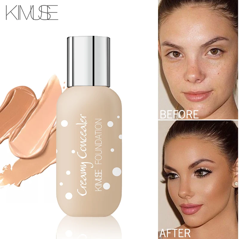 KIMUSE 24H Pro Matte Power Wear Foundation base maquiagem Макияж Профессиональный жидкий консилер