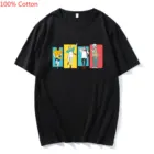 Футболка мужская хипстерская с круглым вырезом, с принтом манга, аниме джутитусу, кайзен, Джоджо, Сатору, Юджи итадора, интересная в стиле хип-хоп, в стиле Харадзюку